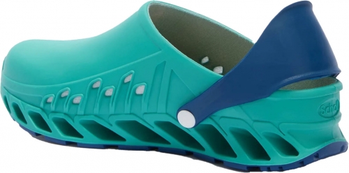Saboti de lucru autoclavabili Evoflex, emerald/navy blue, Scholl